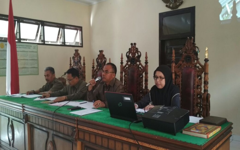 Rapat Bulanan Pengadilan Negeri Lubuk Sikaping, 11 Oktober 2017