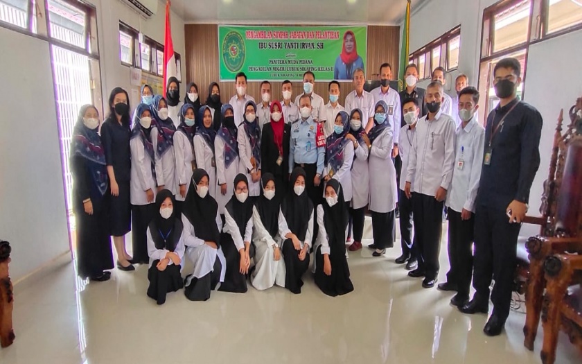 Pengambilan Sumpah dan Pelantikan Panitera Muda Pidana, 9 Mei 2022